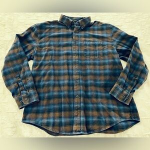 Pendleton Mason Mens XL Multicolor Plaid Button Down Long Sleeve Flannel Shirt